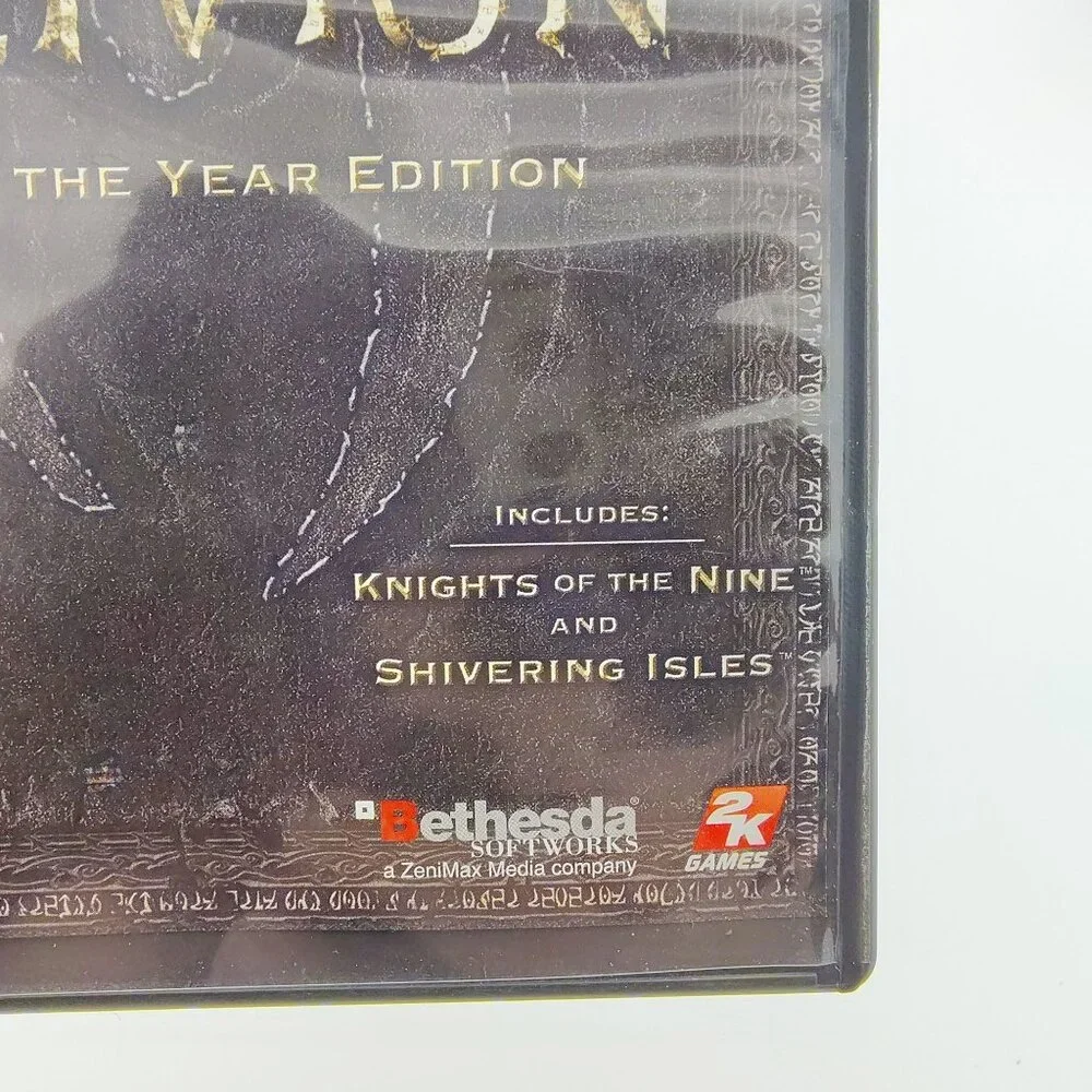 Elder Scrolls Oblivion Game of Year PC DVD Map Insert Shivering Isles Untested